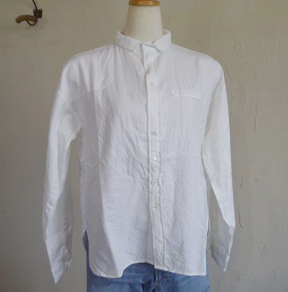 cotton flannel farm woman shirts（ホワイト）