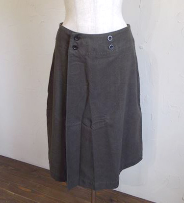 cotton flannel skirt（ブラウン）