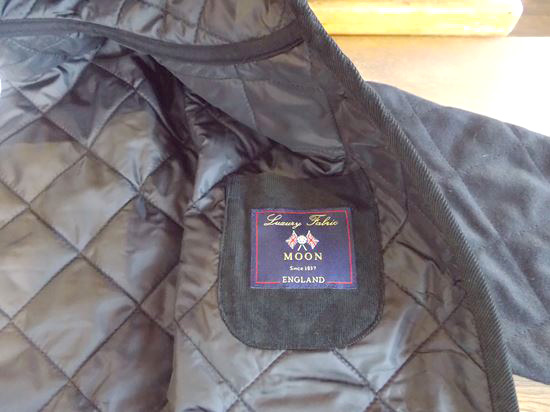 UK tweed ORG/quilt Hooded coat（ブラック）