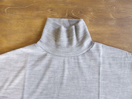 washable wool high-neck wide<br />（グレー）