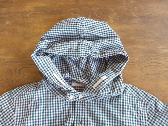souxpima Hooded shirts（ギンガムグリーン）